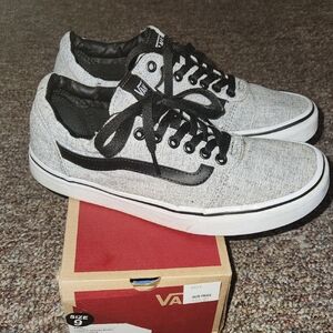 Vans Men's Gray and Black Casual Sneakers
